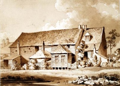 John Bunyans Meeting House, Zoar Street, Gravel Lane, Southwark, London, 1813 by Thomas Hosmer Shepherd